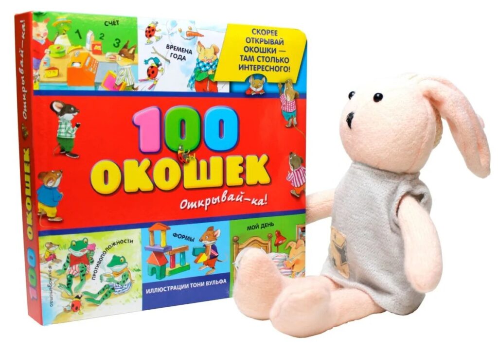 Развивающая книжка «100 окошек — открывай-ка!»